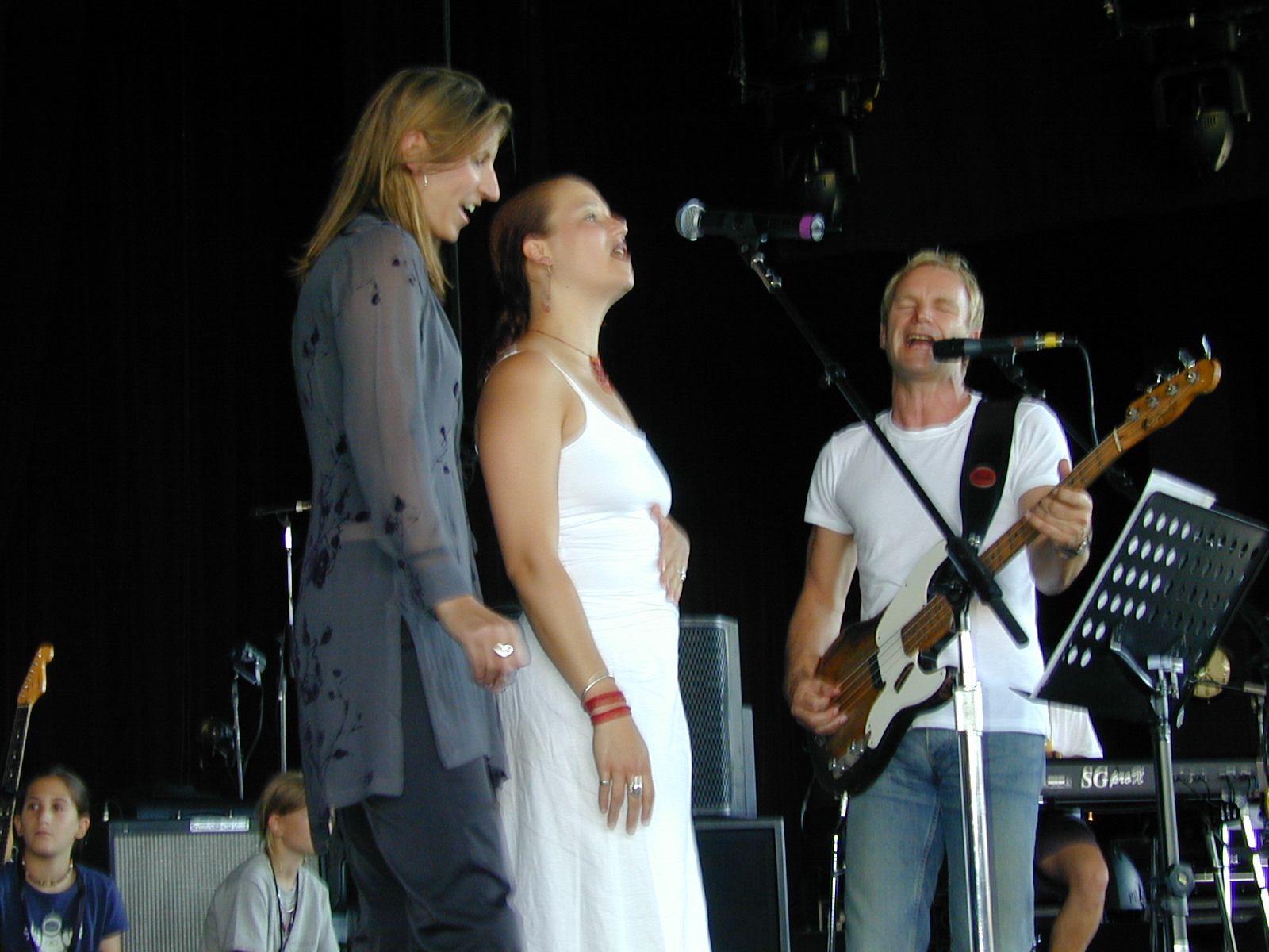 On Stage with Sting, Concord Pavilion